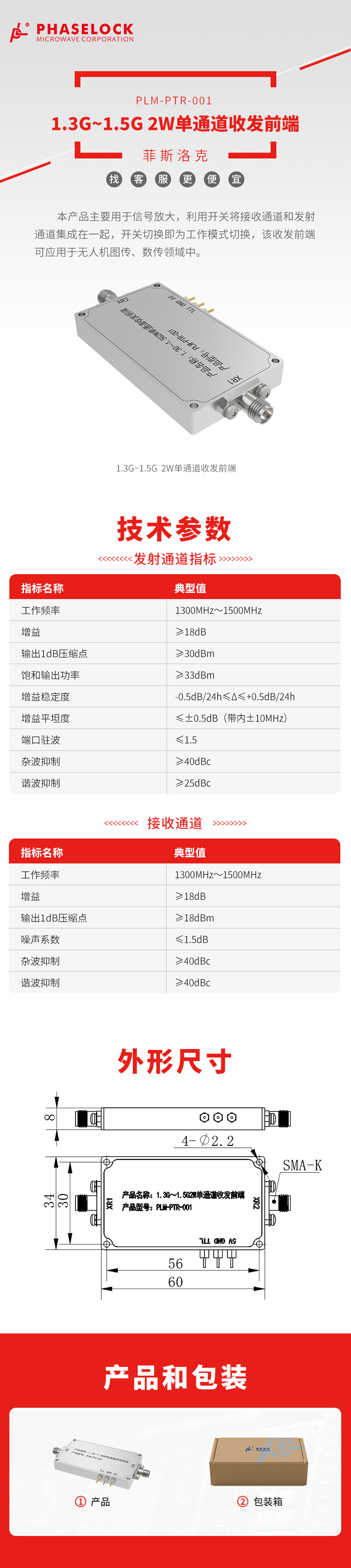 PLM-PTR-001型1.3G~1.5G 2W单通道收发前端.jpg